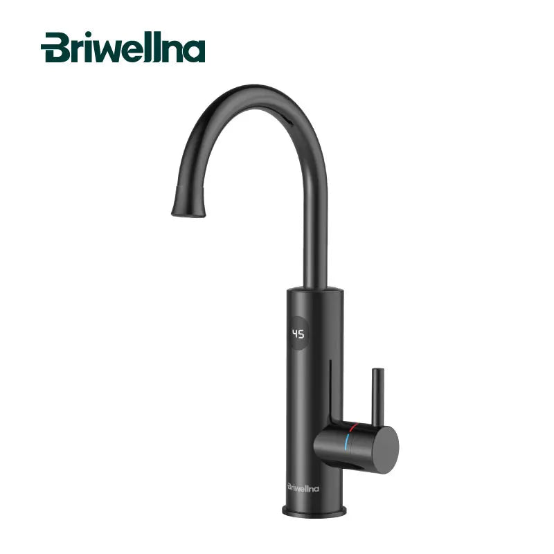Briwellna Electric Water Heater 220V 2 in 1 Kitchen Faucet Tankless Water Heater Tap Flowing Electric Faucet Shower Geyser
