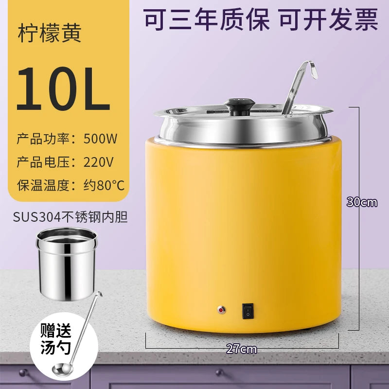 Hotel buffet dry water-free commercial electronic soup pot electric heating pot breakfast porridge pot soup stove