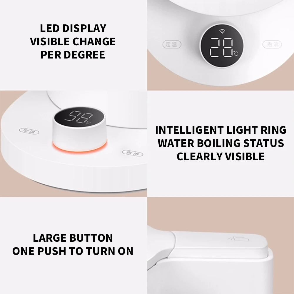NEW MIJIA Smart Kettle 2 Pro Electric Kettles Kitchen Appliances LED Display 24H Intelligent Temperature Constant samovar