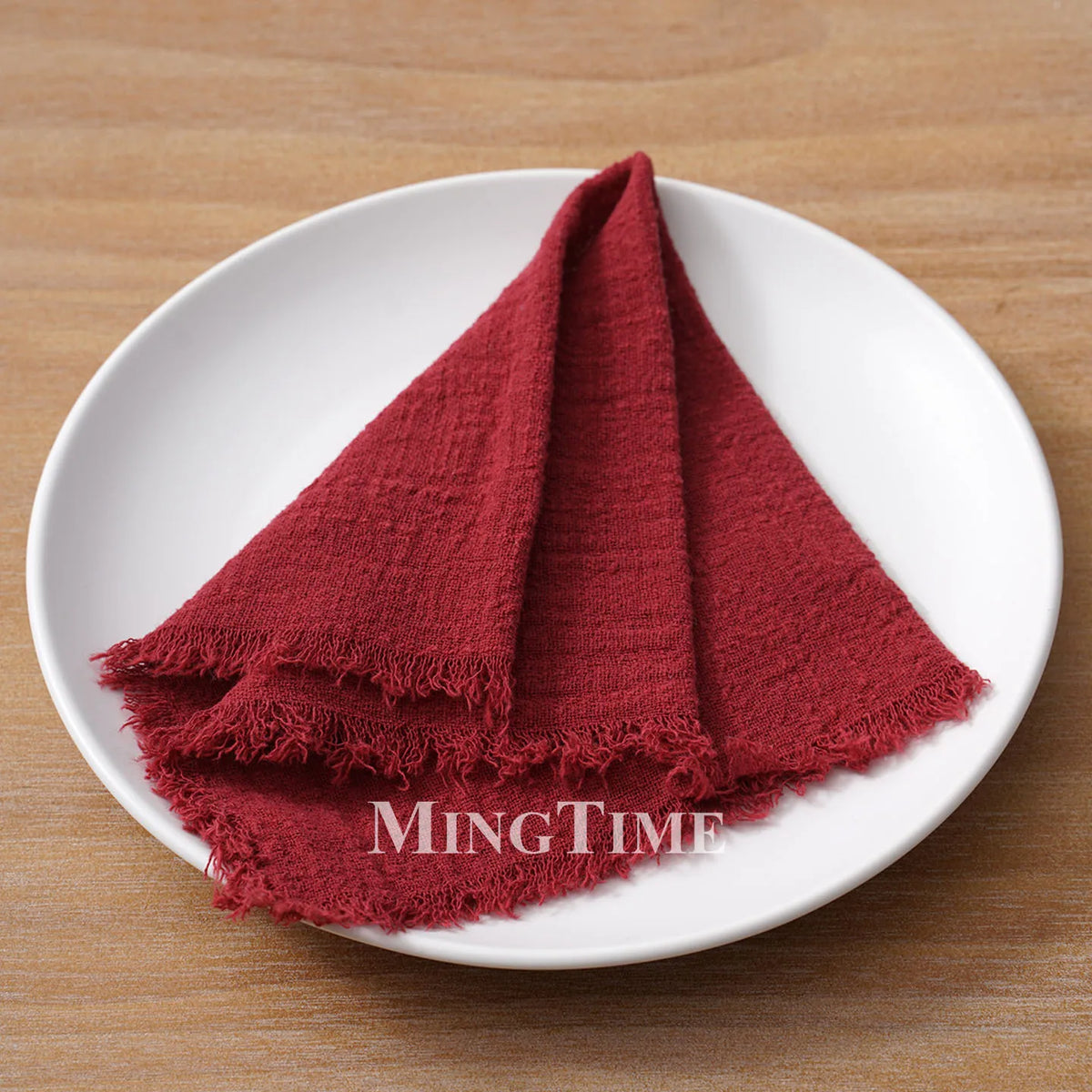 Cloth Napkins 32x32cm100% Slub Cotton Gauze  Retro Burr Vintage Table Napkin Tea Towel for Wedding Party Home Wholesale Bulk