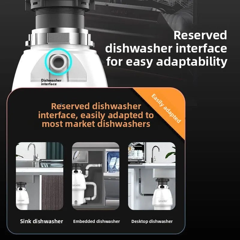 Garbage processor kitchen grinder household  sink fully automatic bone vegetable leaf kitchen waste machine remote control