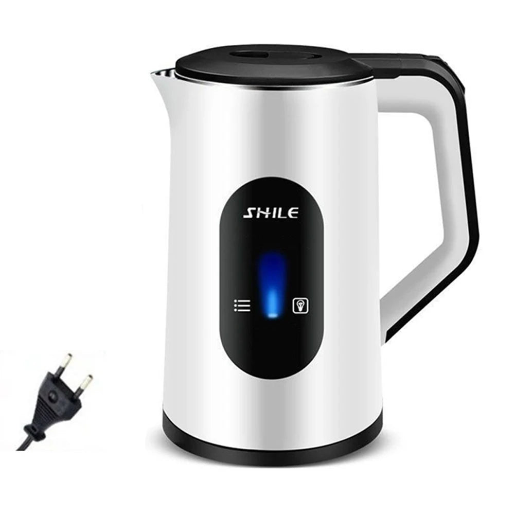 2.2L Stainless Steel Electric Digital Display Large Tea Kettle Auto-Shutoff Thermal Water Kettle 1500W Fast Boil Tea Pot Kettle