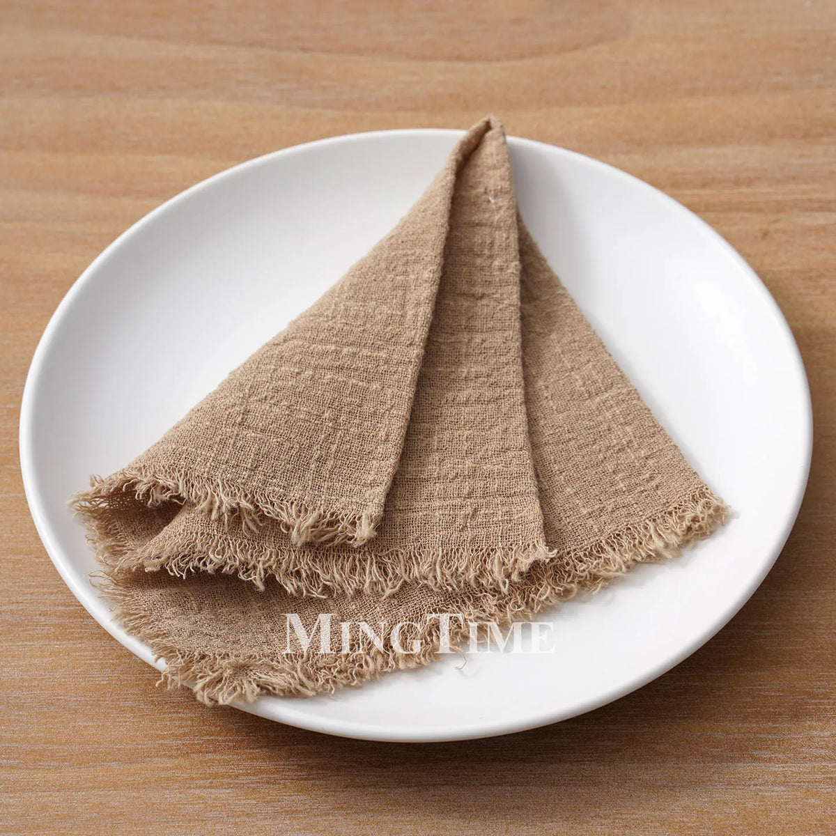 Cloth Napkins 32x32cm100% Slub Cotton Gauze  Retro Burr Vintage Table Napkin Tea Towel for Wedding Party Home Wholesale Bulk