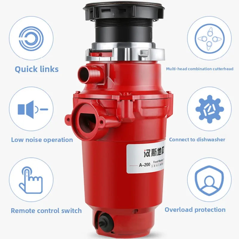 Garbage disposer household kitchen food food waste undercounter shredder remote control wireless switch