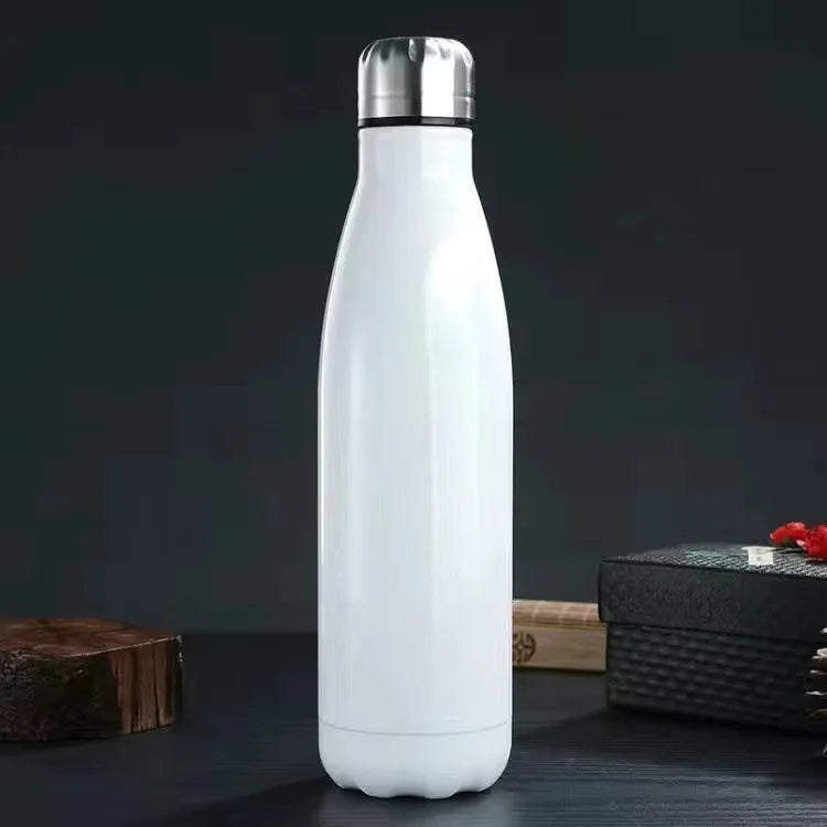 Stainless Steel Double-Layer Sports Water Bottle, Outdoor Large Capacity Cup, Customization, Coca-Cola Bottle, 304