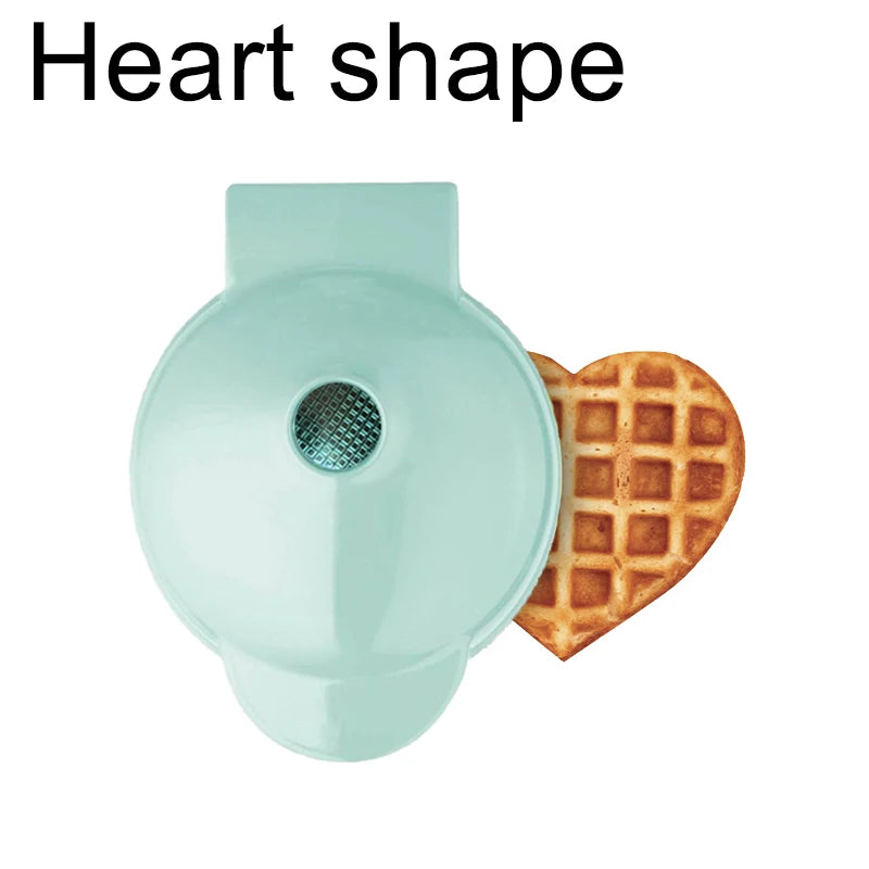 Mini Electric Waffle Maker 110V/220V Non-Stick Breakfast Machine for Home Kitchen Desserts and Fried Eggs