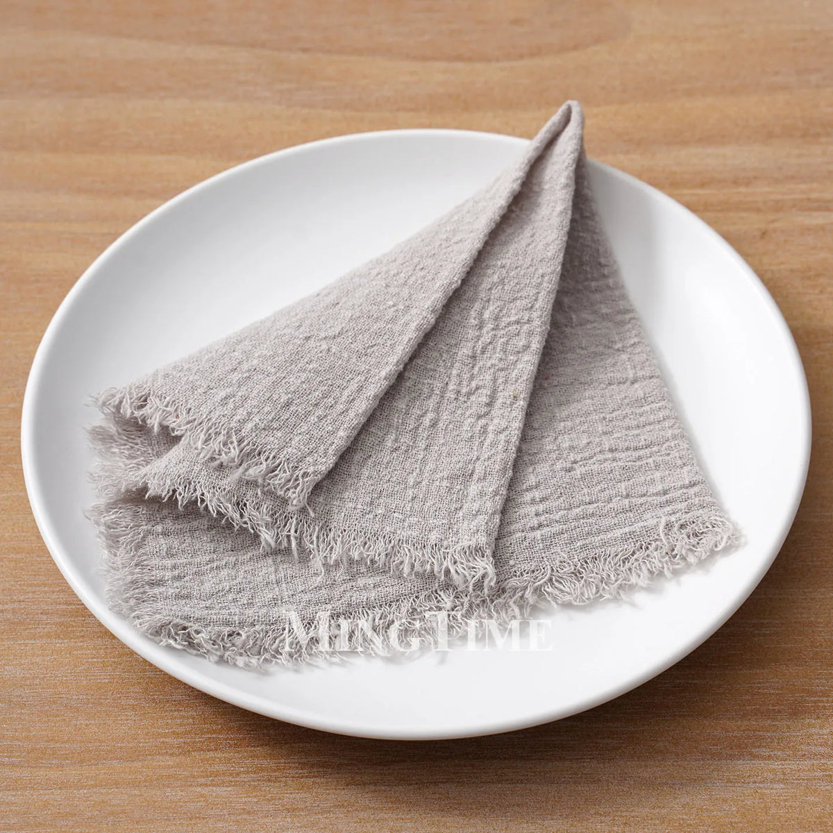 Cloth Napkins 32x32cm100% Slub Cotton Gauze  Retro Burr Vintage Table Napkin Tea Towel for Wedding Party Home Wholesale Bulk