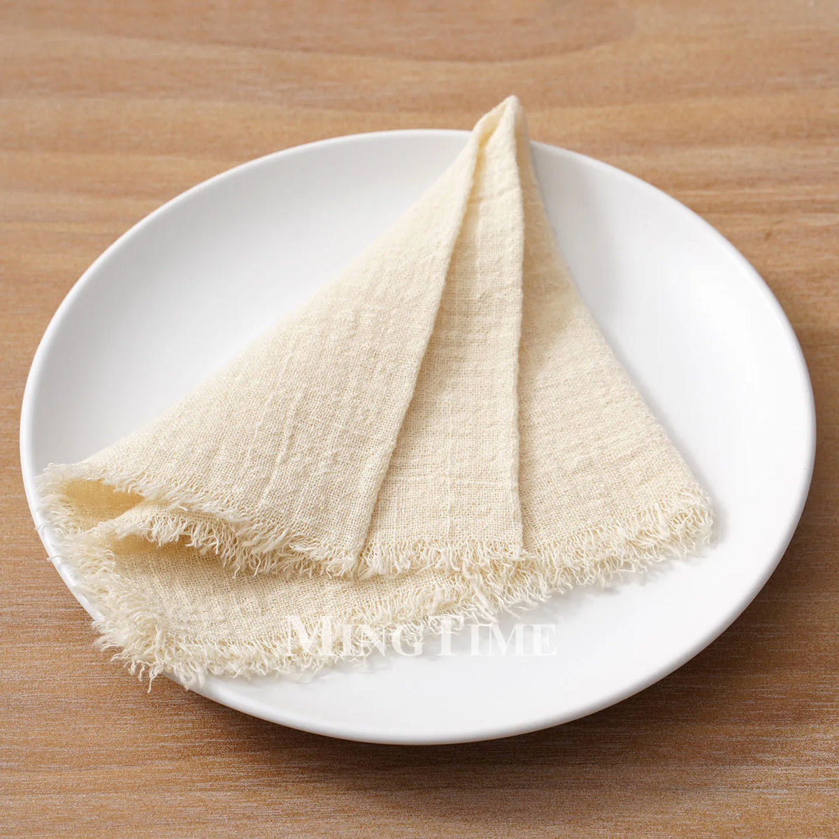 Cloth Napkins 32x32cm100% Slub Cotton Gauze  Retro Burr Vintage Table Napkin Tea Towel for Wedding Party Home Wholesale Bulk