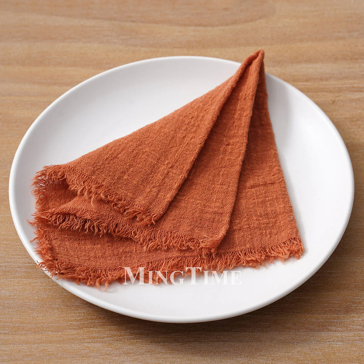 Cloth Napkins 32x32cm100% Slub Cotton Gauze  Retro Burr Vintage Table Napkin Tea Towel for Wedding Party Home Wholesale Bulk
