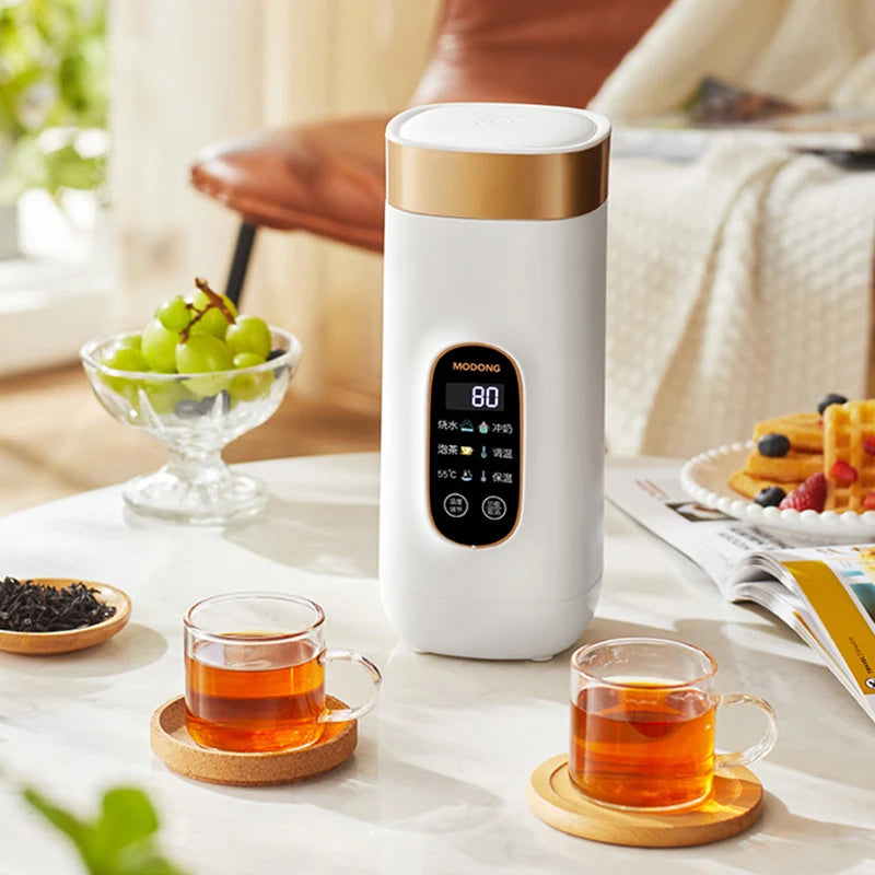 550ml Portable Electric Kettle Travel Heating Cup Multifunctional Boiled Water Pot Smart Teapot Adjustable Temperature Kettles