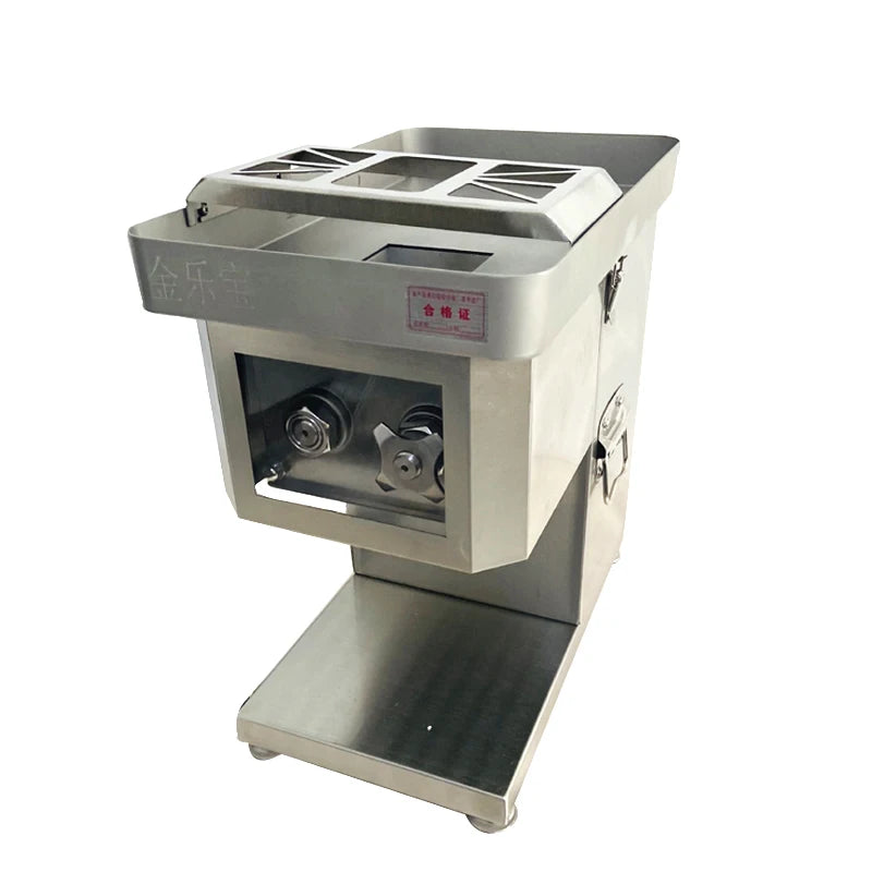 Desktop Meat Slicer For Fresh Meat Slicing Shredding Dicing Detachable Blade Electric Meat Cutting Machine