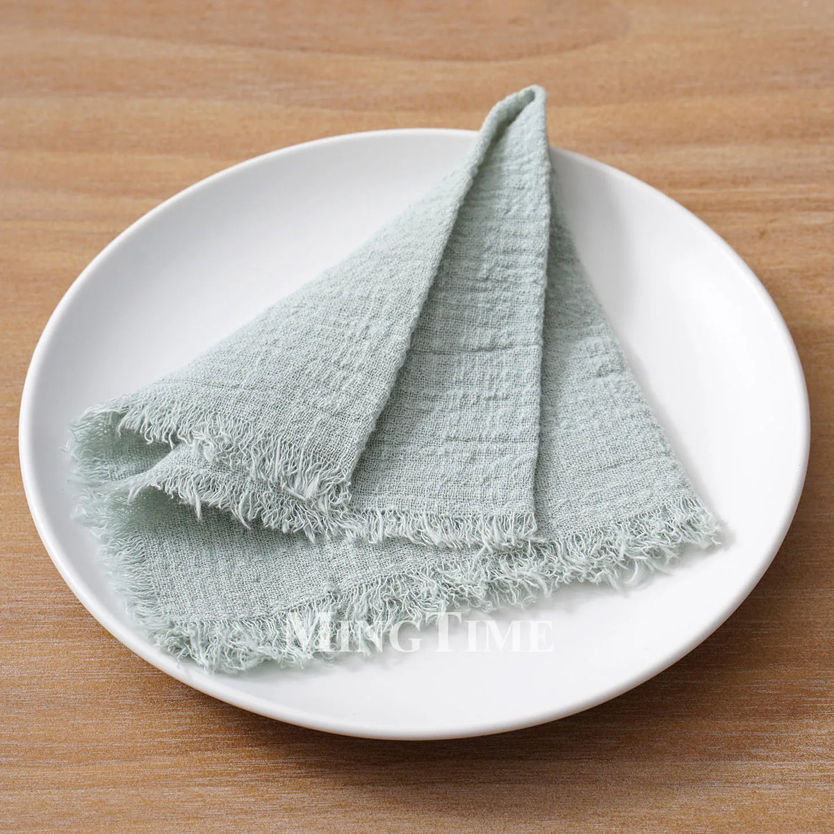 Cloth Napkins 32x32cm100% Slub Cotton Gauze  Retro Burr Vintage Table Napkin Tea Towel for Wedding Party Home Wholesale Bulk