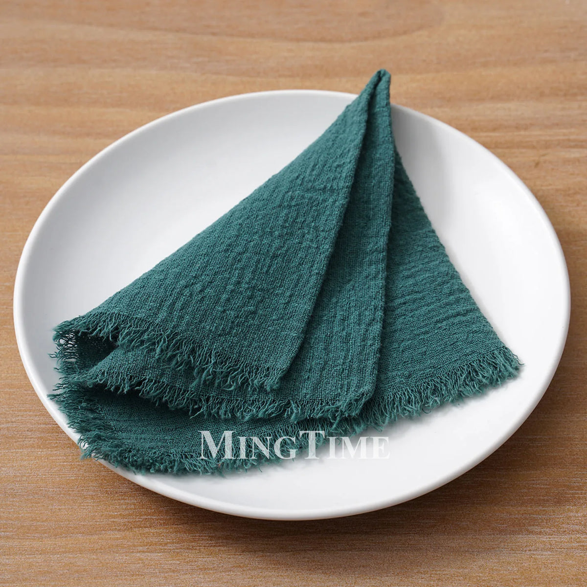 Cloth Napkins 32x32cm100% Slub Cotton Gauze  Retro Burr Vintage Table Napkin Tea Towel for Wedding Party Home Wholesale Bulk