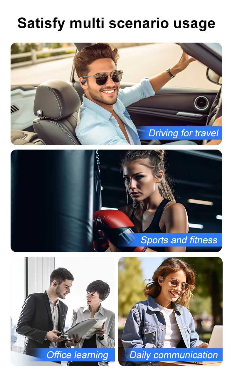 for shokz openfit air bass bone conduction headphones Open Ear OWS bluetooth Earphones HiFi Headset sport Control TWS Earbuds