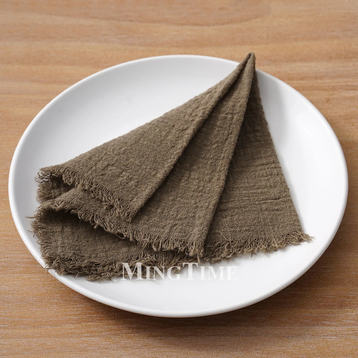 Cloth Napkins 32x32cm100% Slub Cotton Gauze  Retro Burr Vintage Table Napkin Tea Towel for Wedding Party Home Wholesale Bulk