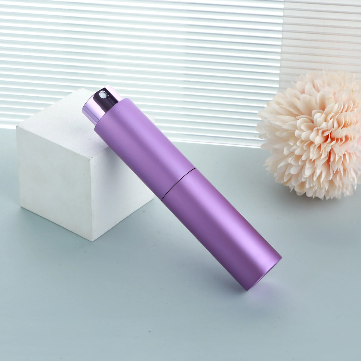20PCS 10ML Rotary Press Spray Bottles - High-Aesthetic Multi-Color Aluminum Shell with Glass Lining for Perfume Refilling
