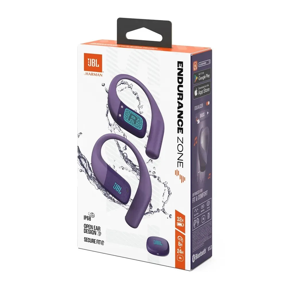 JBL ENDURANCE ZONE Open Ear TWS Wireless Headphones Bluetooth 5.3 Ear Hook Earbuds IP68 Waterproof Built-in Mic Clear Call