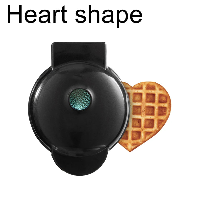 Mini Electric Waffle Maker 110V/220V Non-Stick Breakfast Machine for Home Kitchen Desserts and Fried Eggs