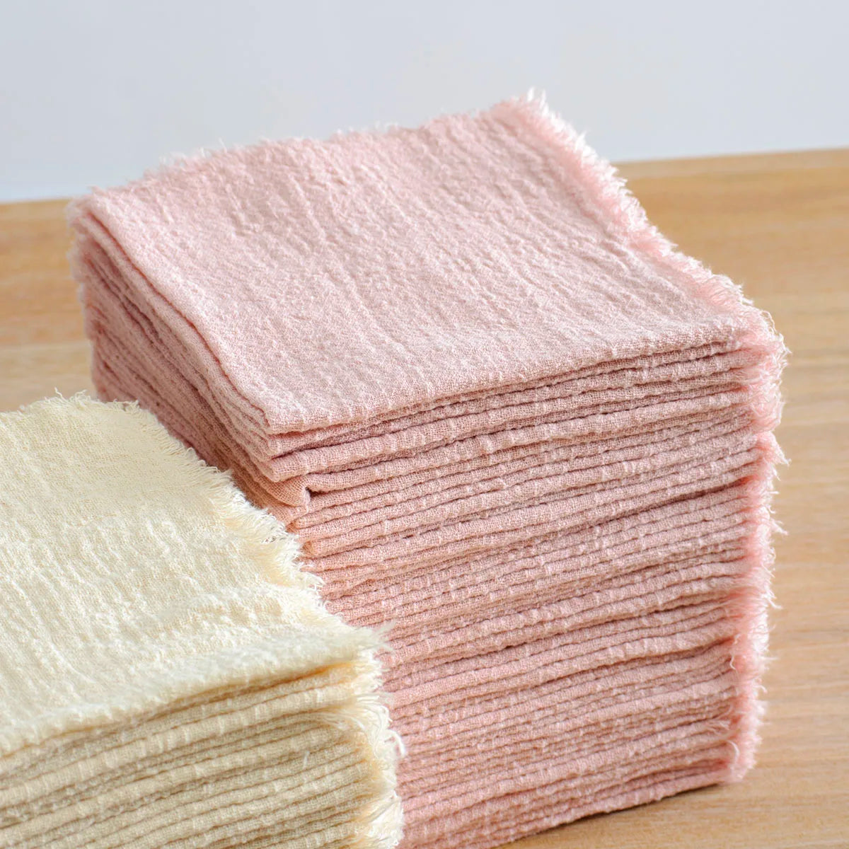 Cloth Napkins 32x32cm100% Slub Cotton Gauze  Retro Burr Vintage Table Napkin Tea Towel for Wedding Party Home Wholesale Bulk