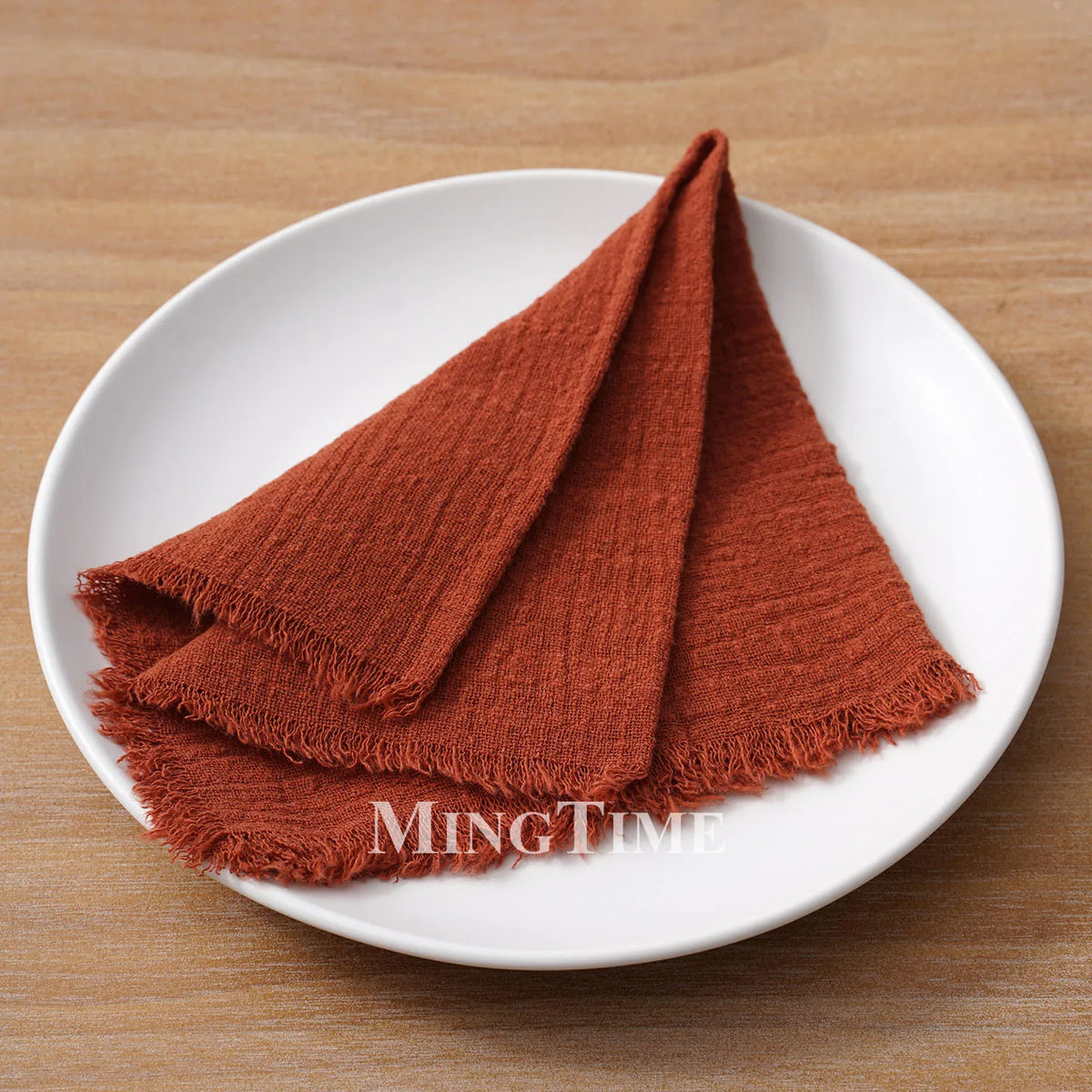 Cloth Napkins 32x32cm100% Slub Cotton Gauze  Retro Burr Vintage Table Napkin Tea Towel for Wedding Party Home Wholesale Bulk