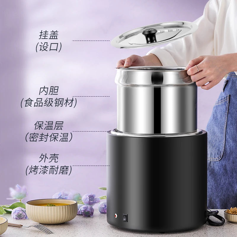 Hotel buffet dry water-free commercial electronic soup pot electric heating pot breakfast porridge pot soup stove