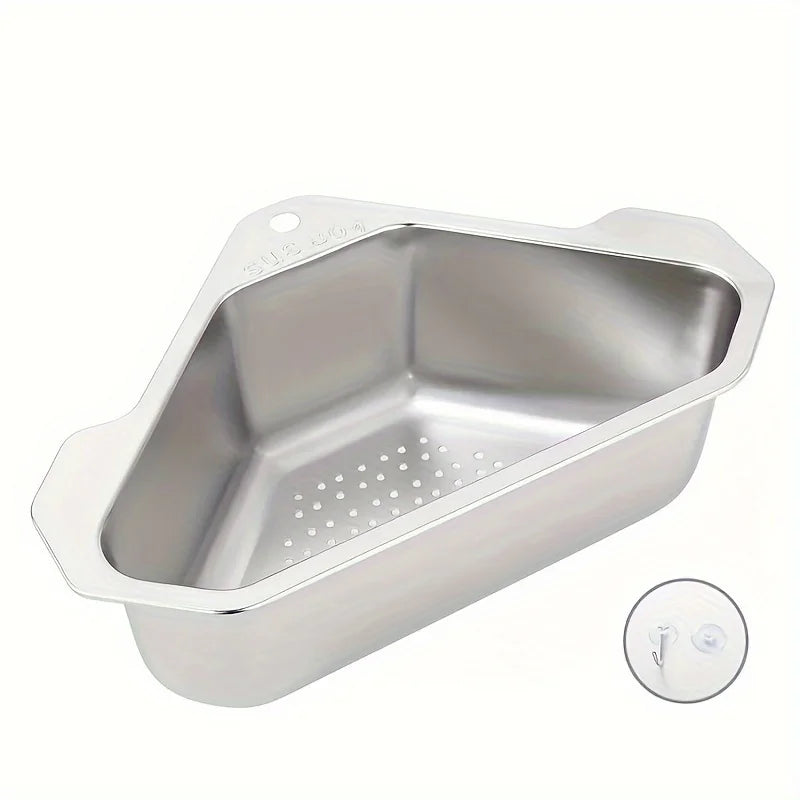 1pc stainless steel kitchen sink filter drain basket wash basin leftovers residue garbage drain rack wash basin