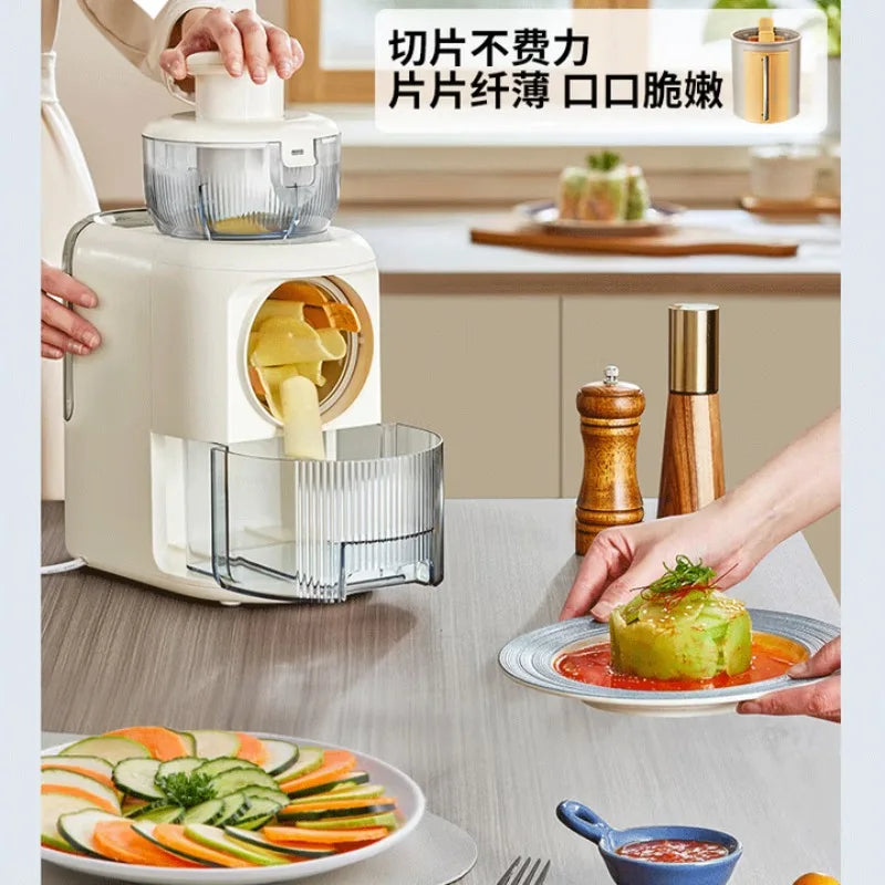 SUPOR Electric Vegetable Cutter, Slicer, Potato Shredder, Multi-functional Household Food Processor with Detachable Shredder