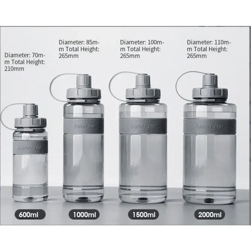 2 Liter Big Water Bottle With Straw 2L/1.5L/1L/0.6L Large Capacity School Gym Sports Drinking Bottles Fitness botella de agua 물병
