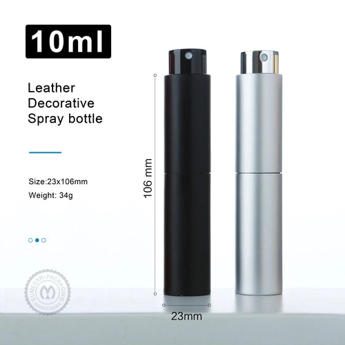 20PCS 10ML Rotary Press Spray Bottles - High-Aesthetic Multi-Color Aluminum Shell with Glass Lining for Perfume Refilling