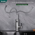 Briwellna Electric Water Heater 220V 2 in 1 Kitchen Faucet Tankless Water Heater Tap Flowing Electric Faucet Shower Geyser